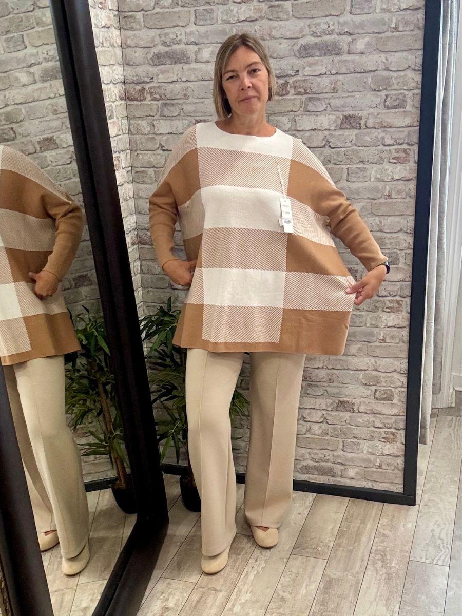Monochrome Check Jumper