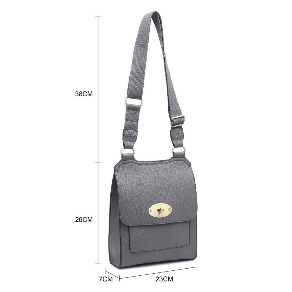 Messenger Crossbody Bag - Adjustable Strap and Sleek Design