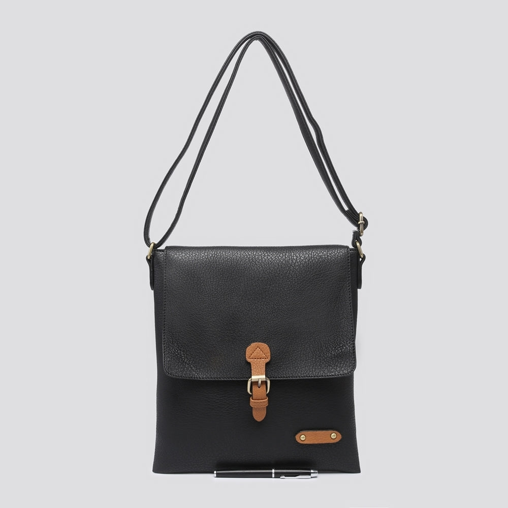 Soft Touch Crossbody Bag - Adjustable Extra Long Strap