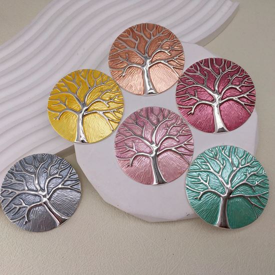 Tree of Life Brooch - Silver Effect and Magnetic Clasp