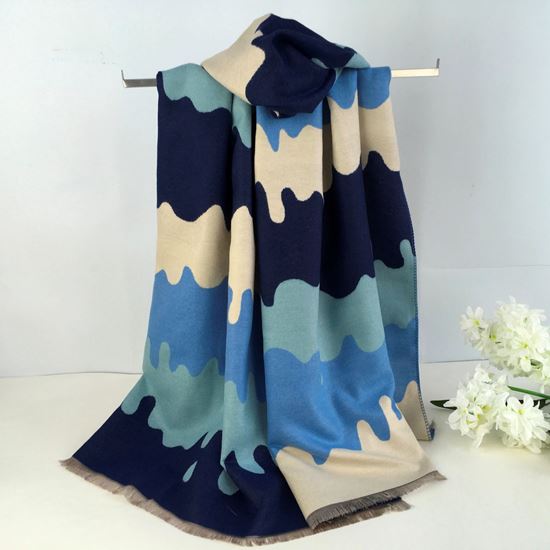 Winter Scarf - Paint Waves Design in 4 Colour Options