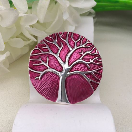 Tree of Life Brooch - Silver Effect and Magnetic Clasp