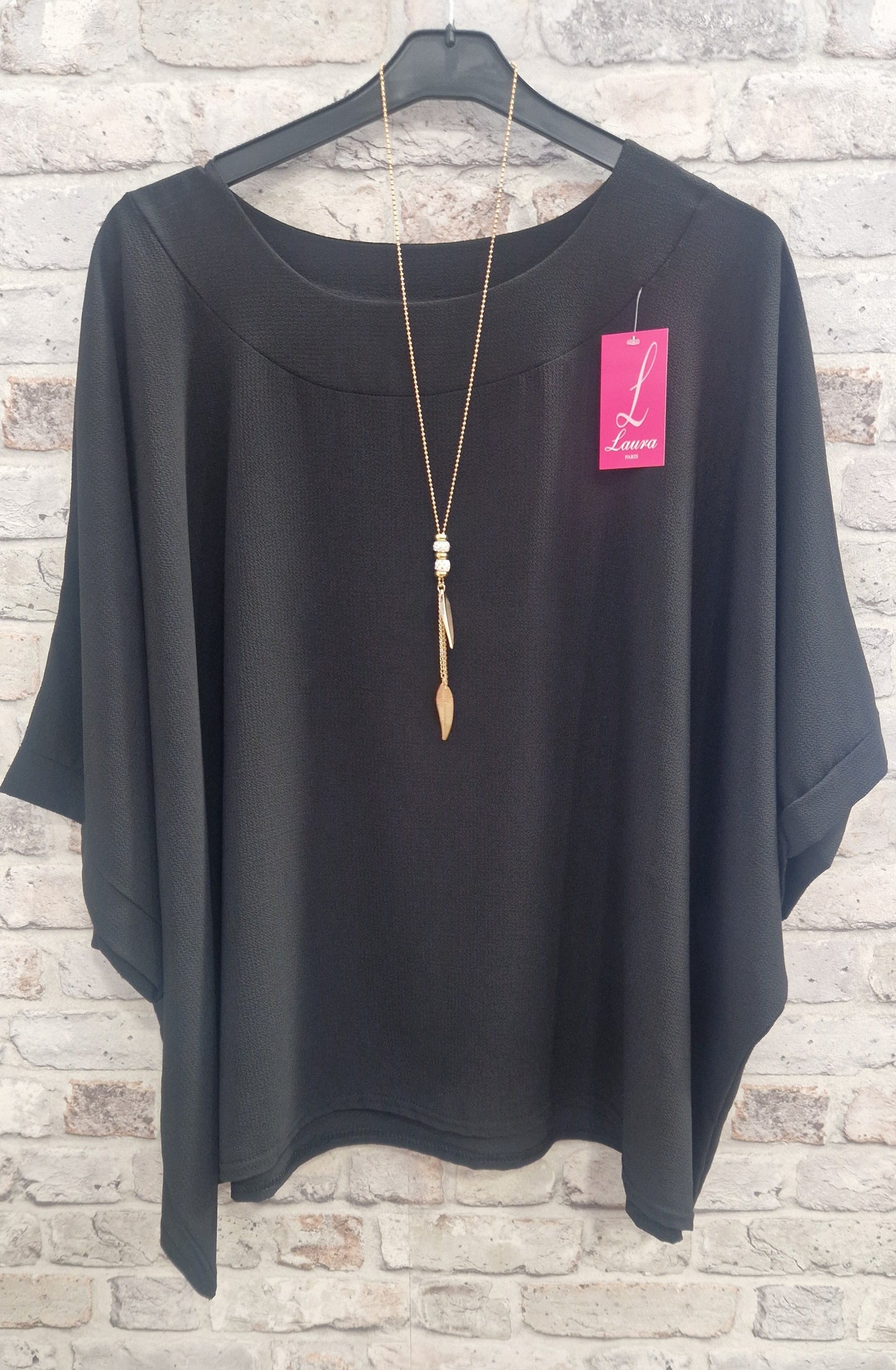 Size Necklace Top - Trendy Plus Size Women's Fashion Top