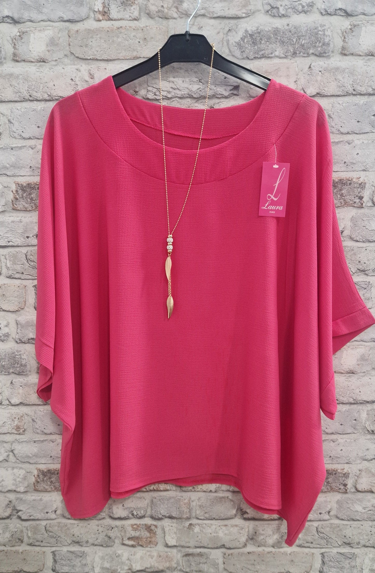 Size Necklace Top - Trendy Plus Size Women's Fashion Top