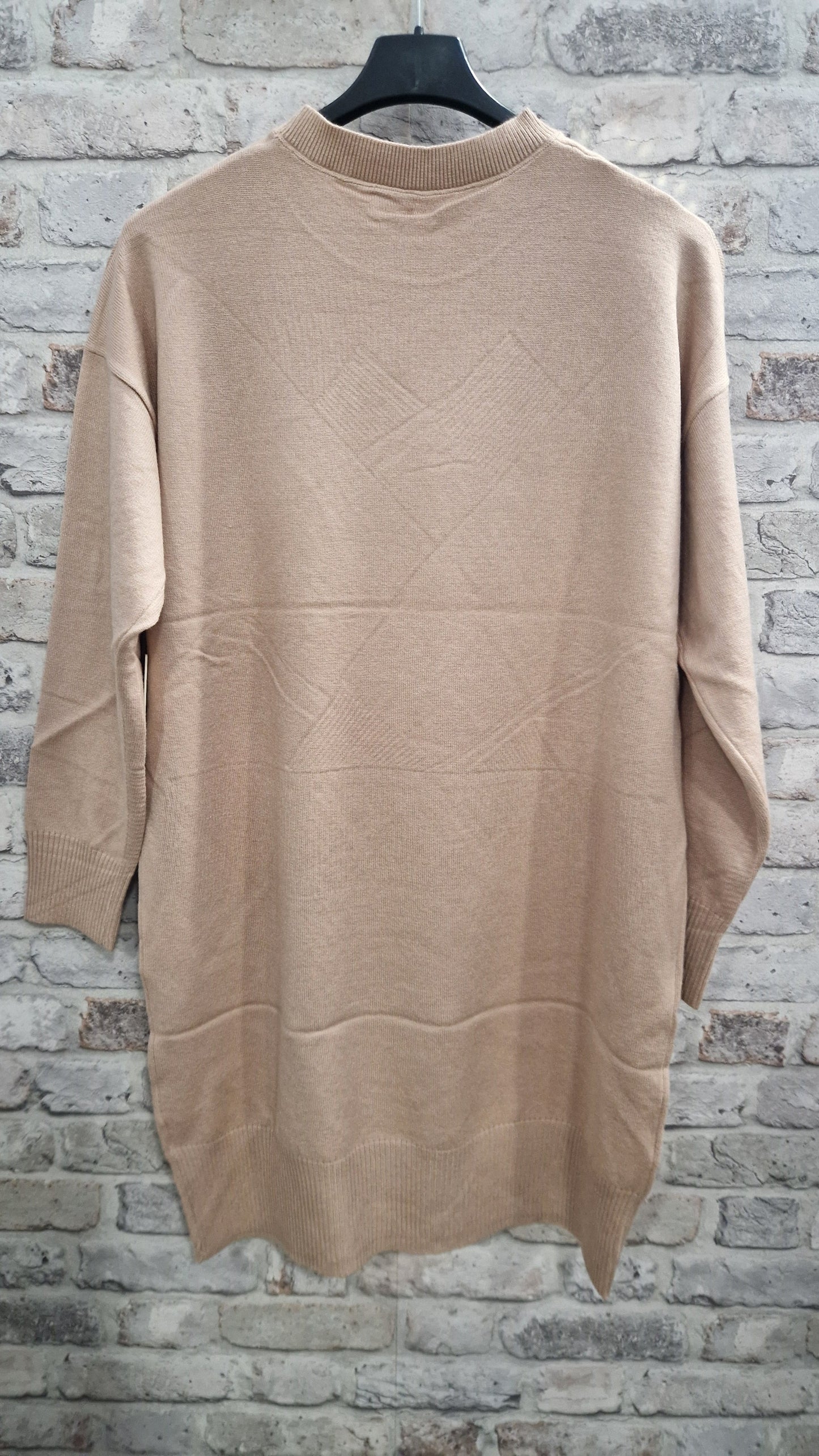 Sequin Detail Jumper Dress - All Over Sequin Detail to Front