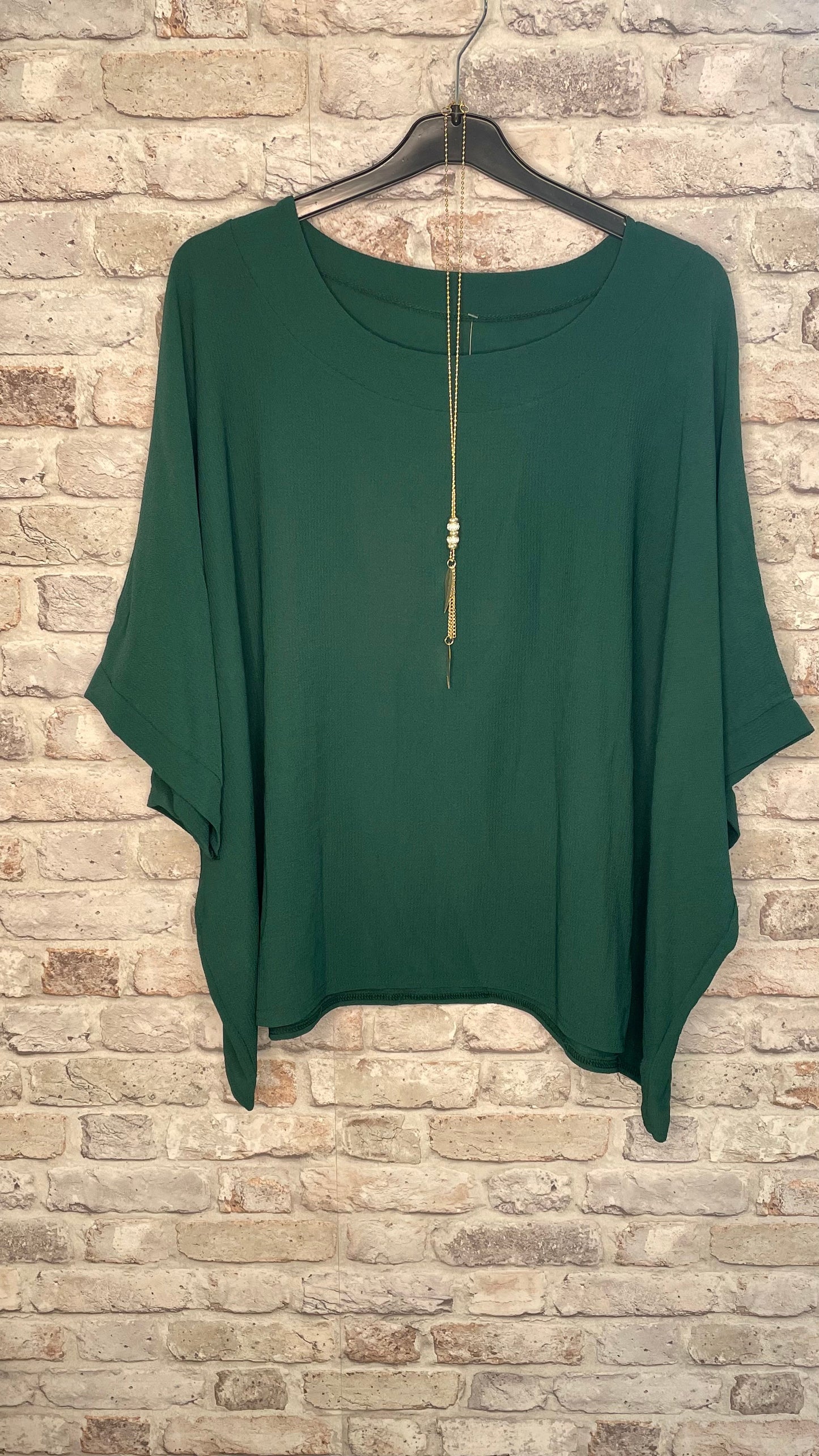 Size Necklace Top - Trendy Plus Size Women's Fashion Top