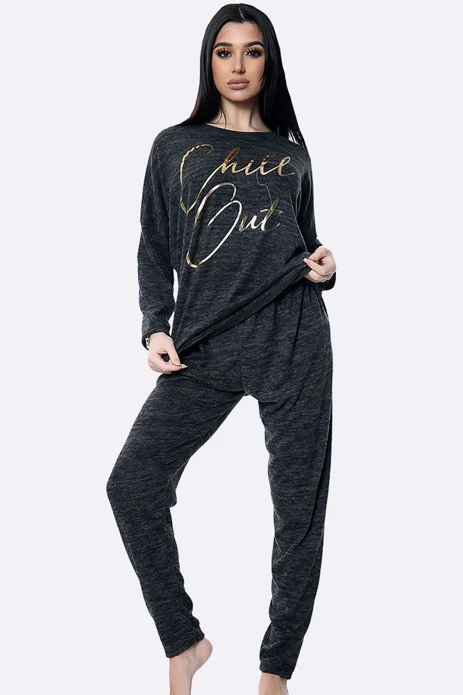 Chill Out Lounge Set - Metallic slogan to the front