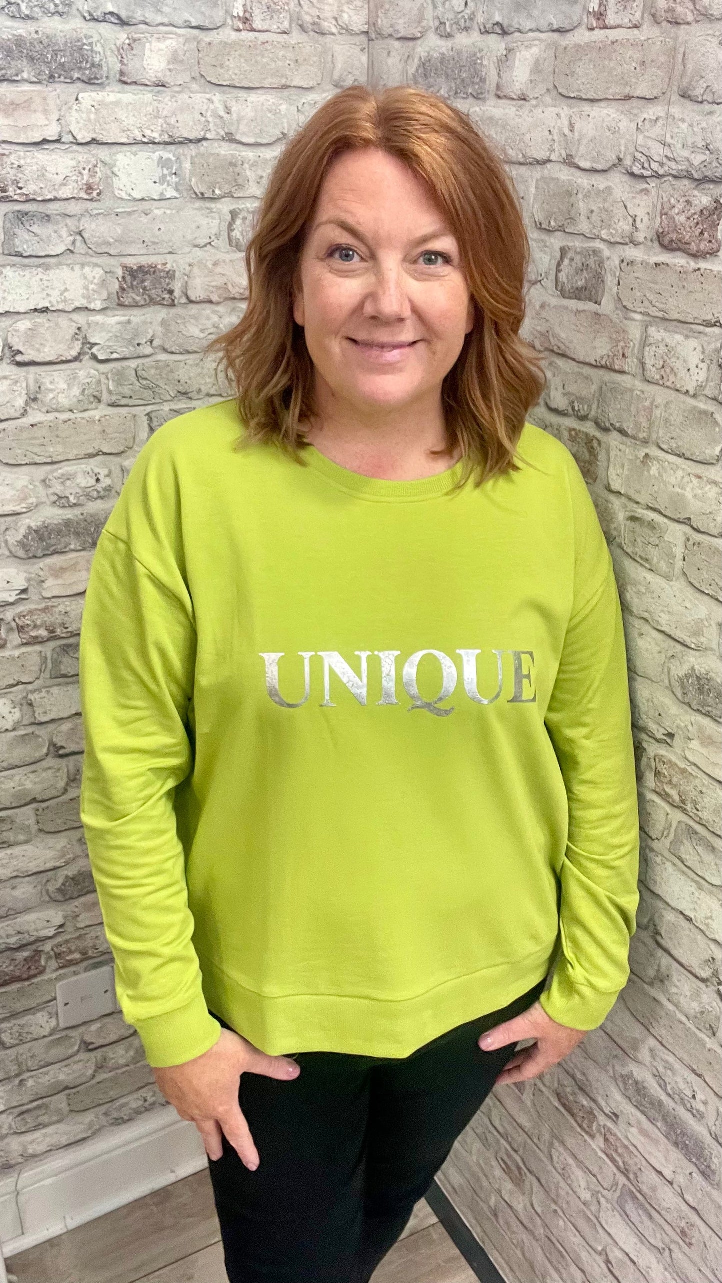 Unique Foil Zip Sweatshirt - various colours available