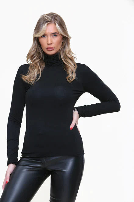 Ruffle Neck Top - Stylish Ruffle Neckline for Chic Vibe