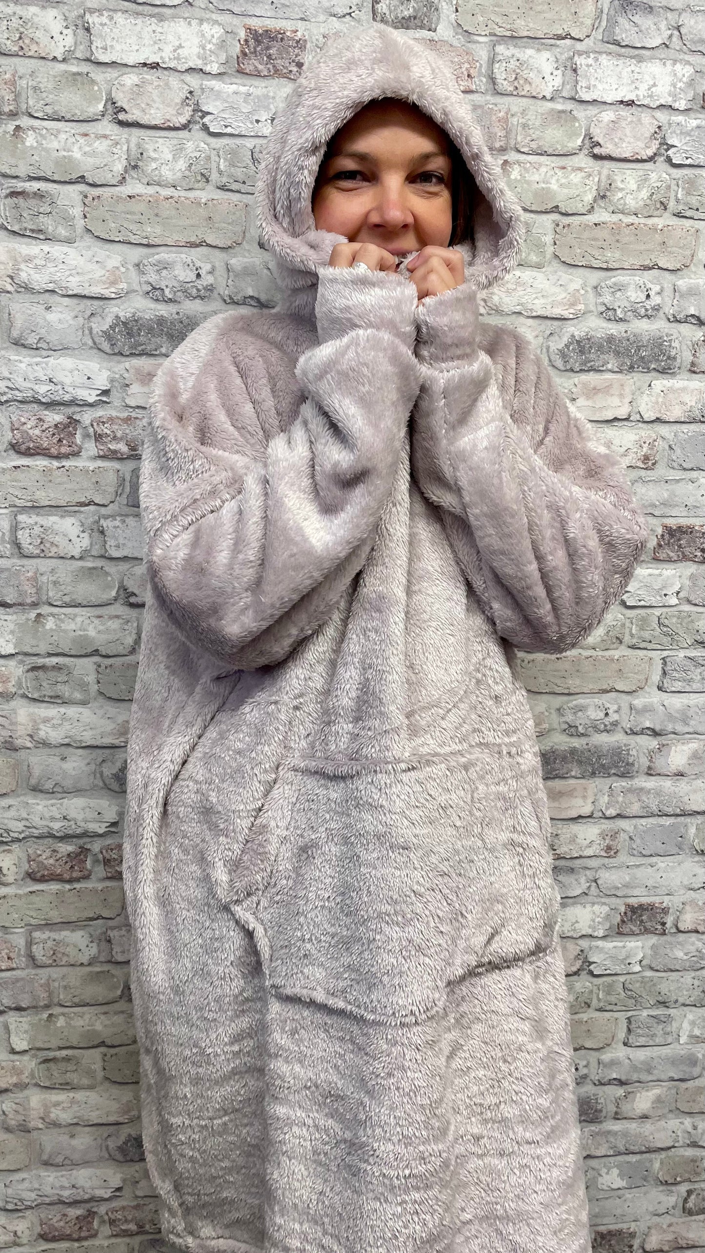 Unisex Blanket Hoodie - soft and snuggly with hood and pocket, one size fits all.