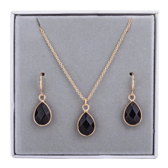 Boxed Necklace & Earring Set in gift packaging, perfect for someone special.