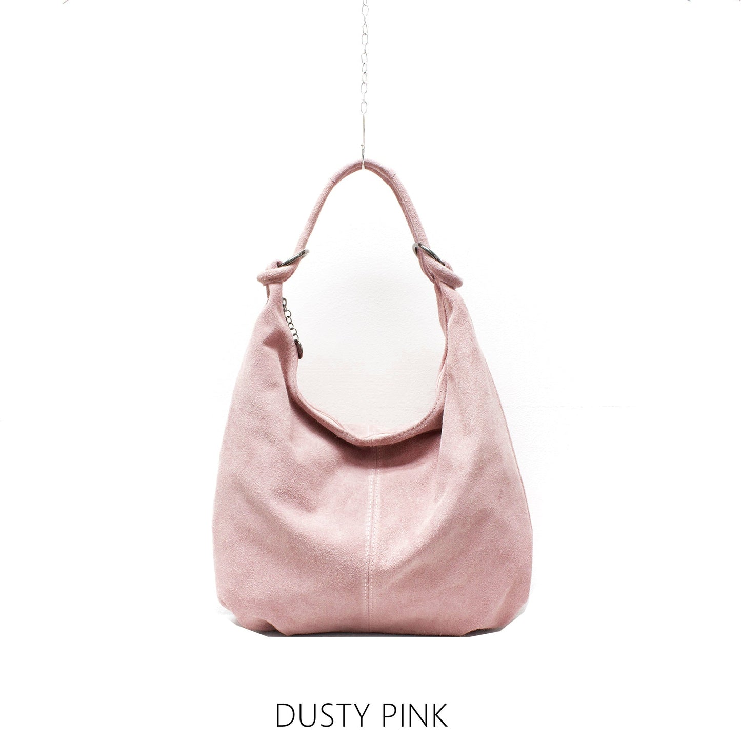 Suede Shoulder Bag - Stylish Italian Genuine Leather