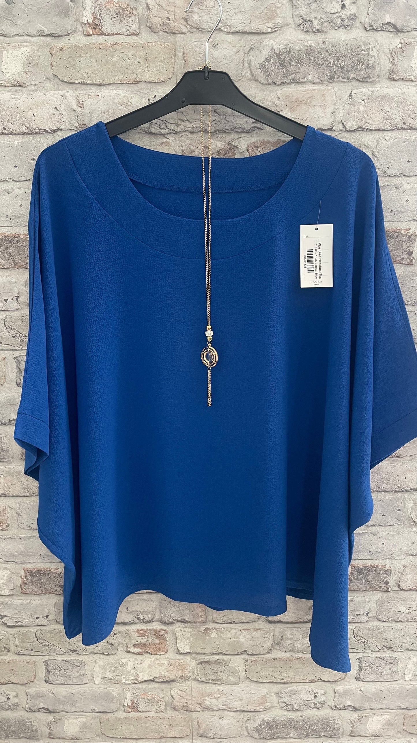 Size Necklace Top - Trendy Plus Size Women's Fashion Top