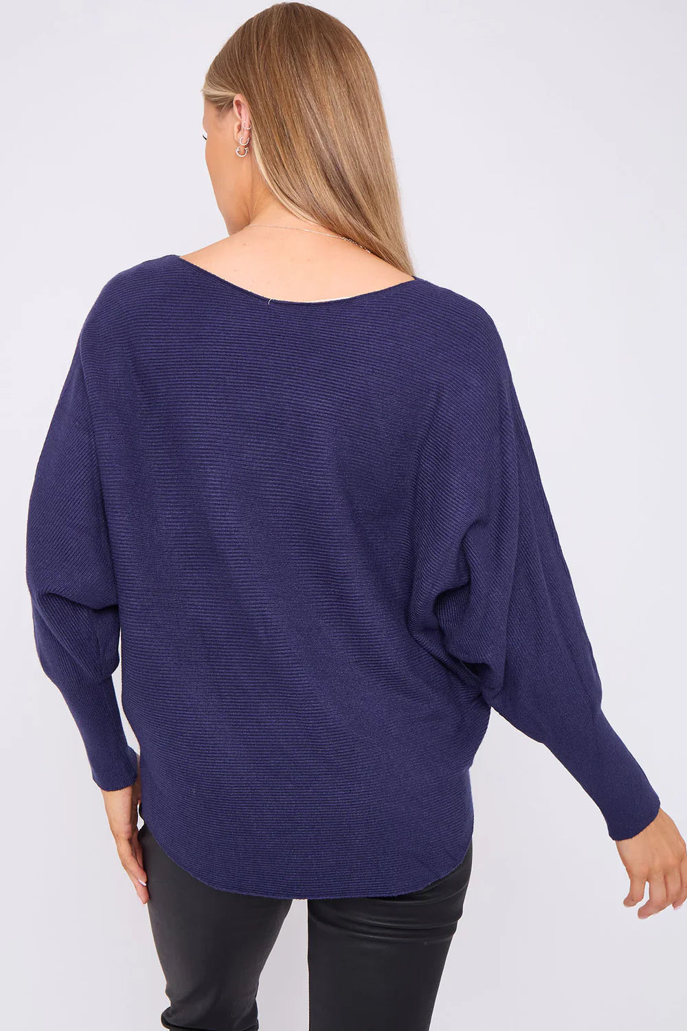 Heart Sequin Batwing Jumper - Chic & Sparkly Winter Wear