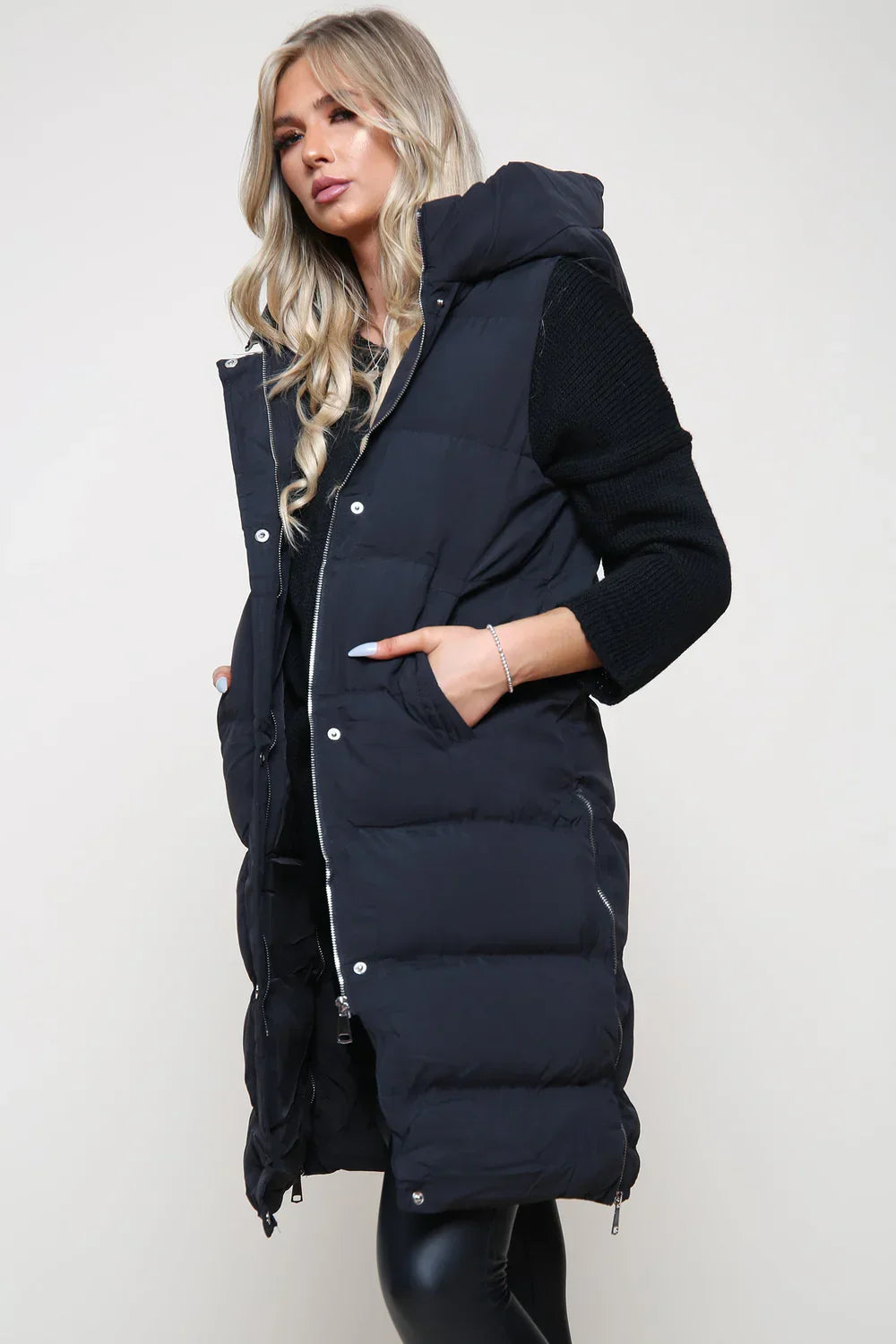 Puffer Gilet - Sleek Longline Design | Shop Now