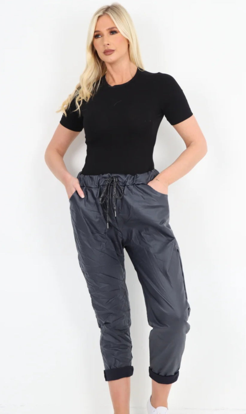Magic Trousers - Shiny Wet Look in 5 Colour Options