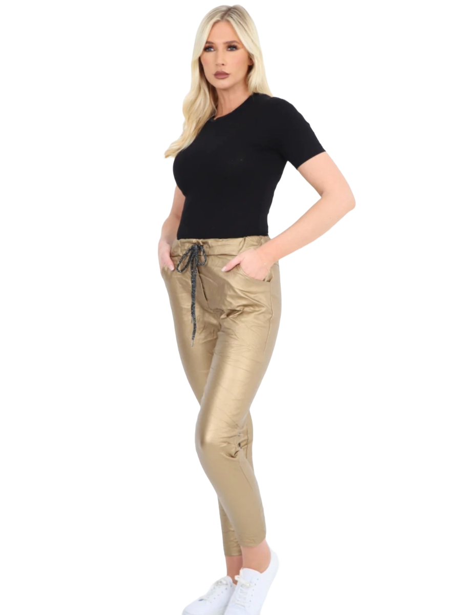 Magic Trousers - Shiny Wet Look in 5 Colour Options