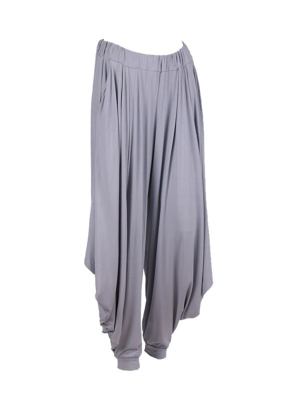 Italian Jersey Harem pants with elasticated waist and side pockets.