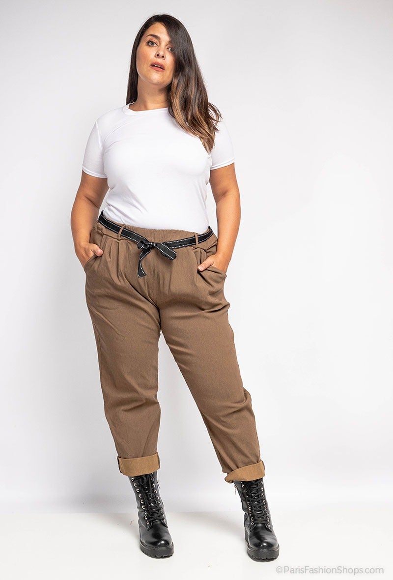 Plus Belt Loop Magic Trousers