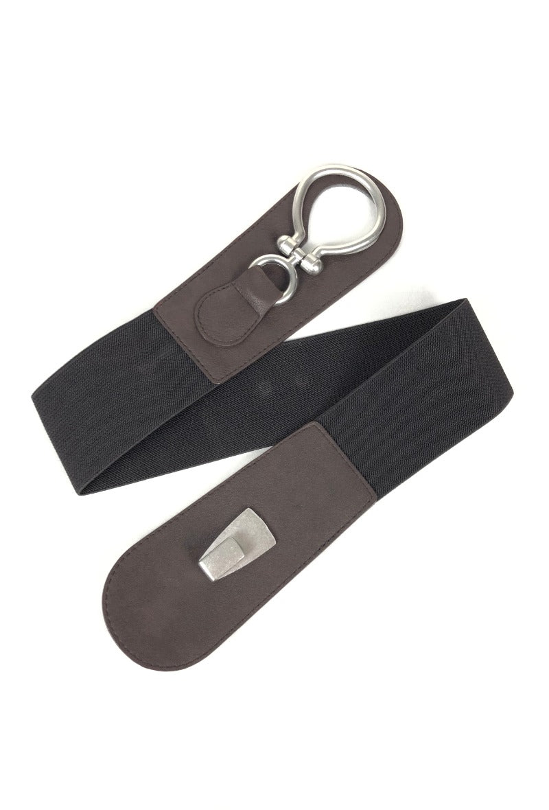 Eye Stretch Belt with silver tone hardware, fits sizes 8-22.