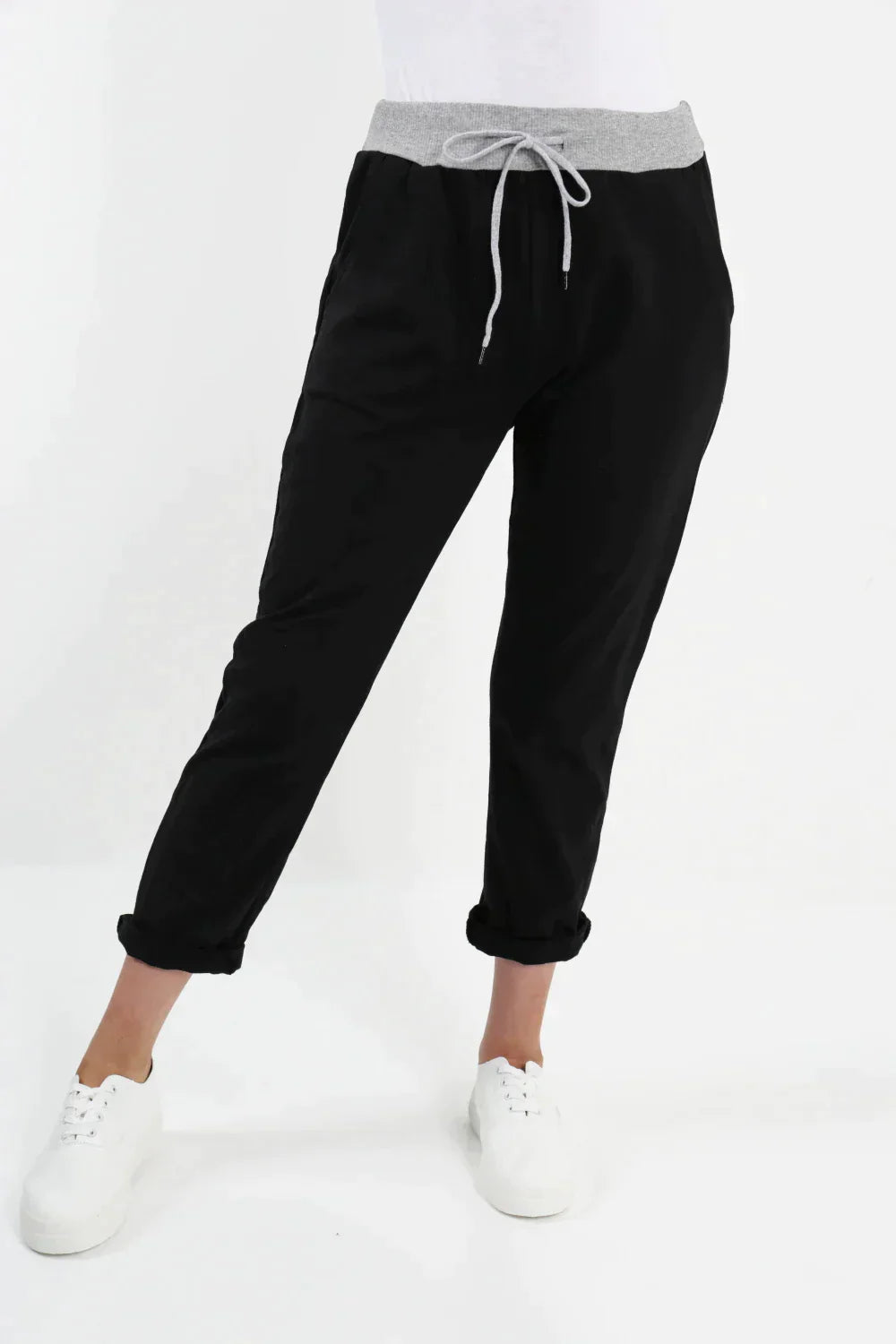 Cotton Trouser - Plain with a soft jersey waistband