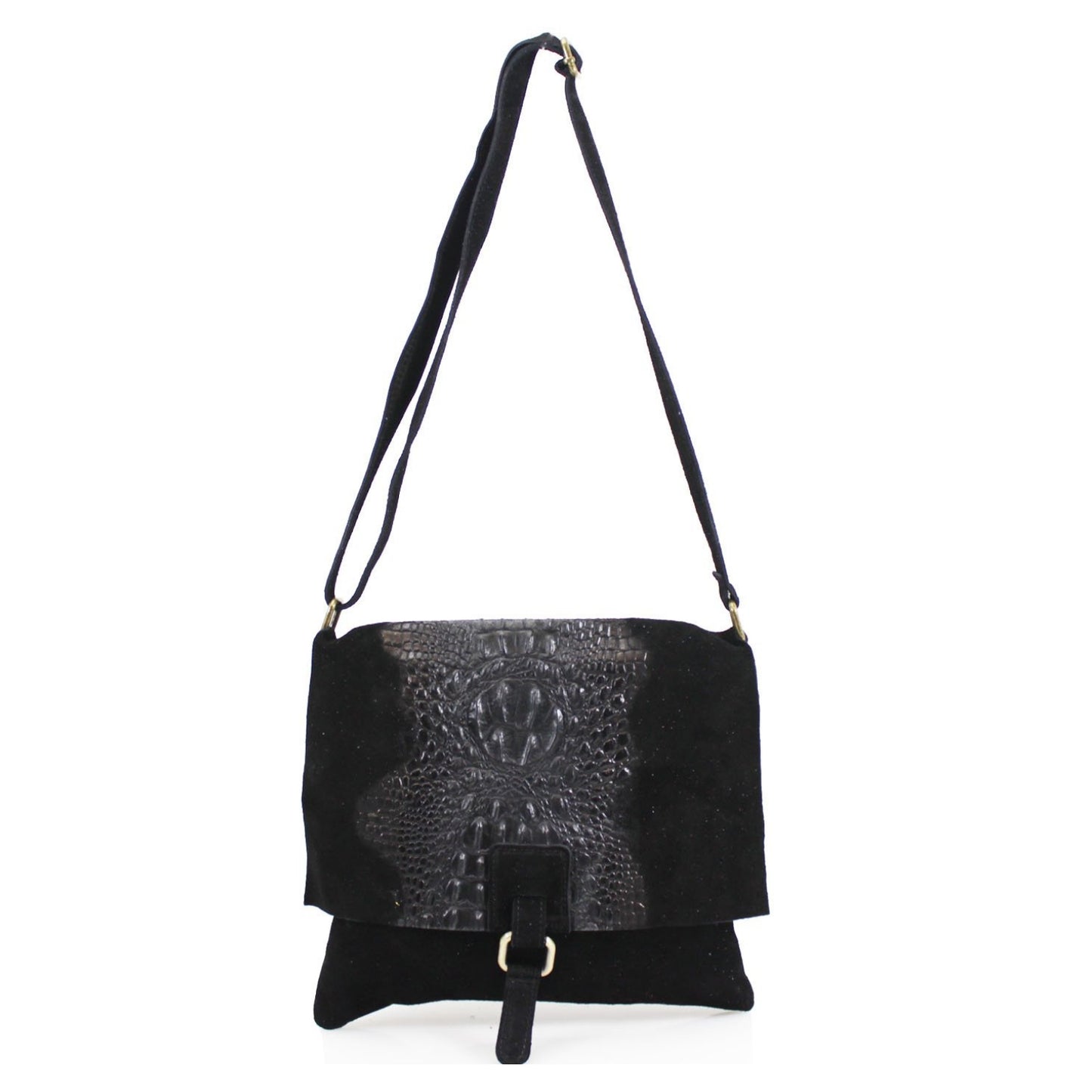 Donna Suede Crossbody Bag