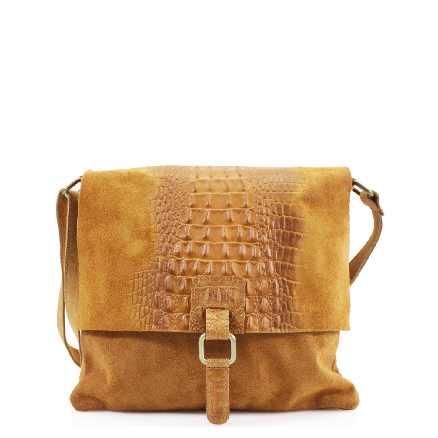 Donna Suede Crossbody Bag