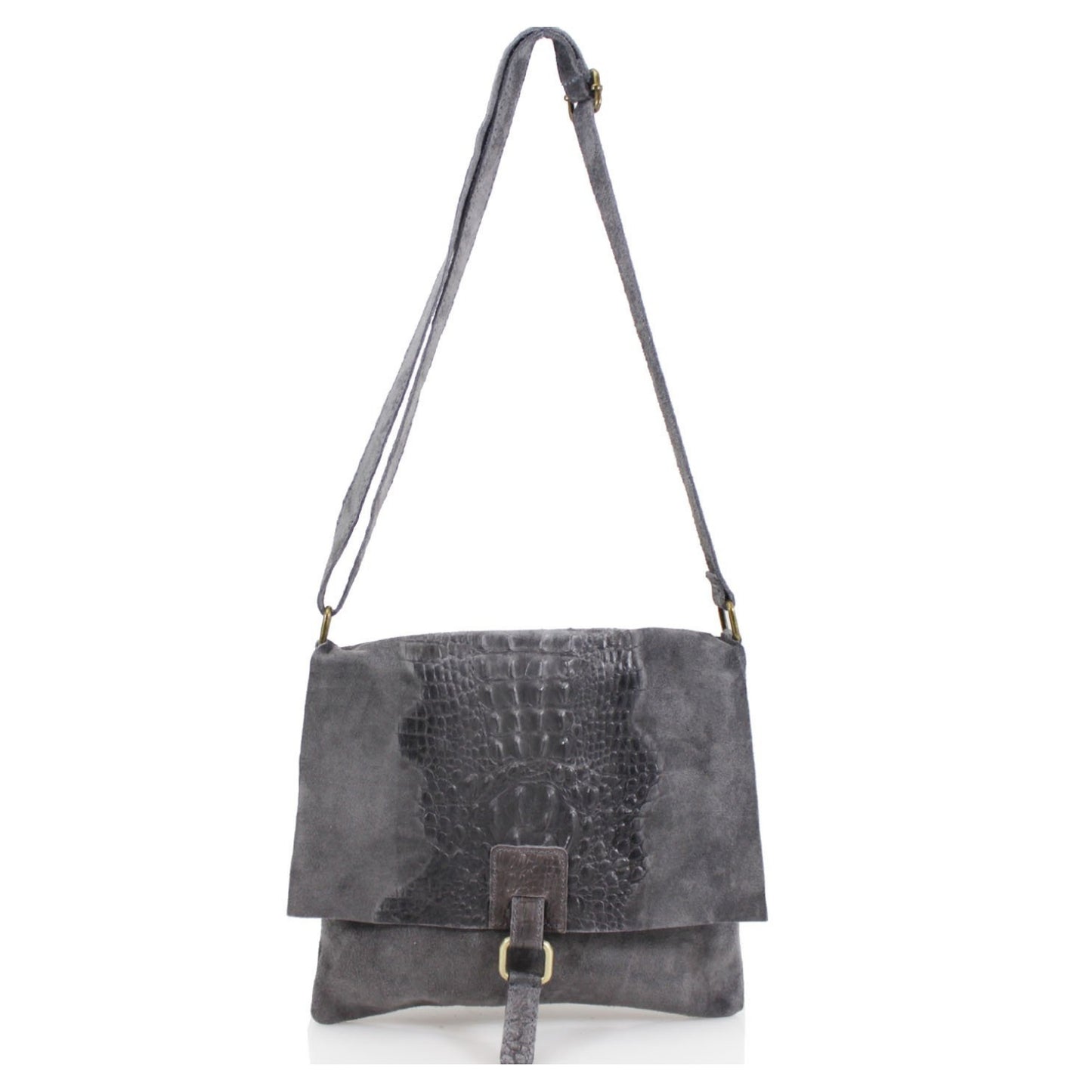 Donna Suede Crossbody Bag
