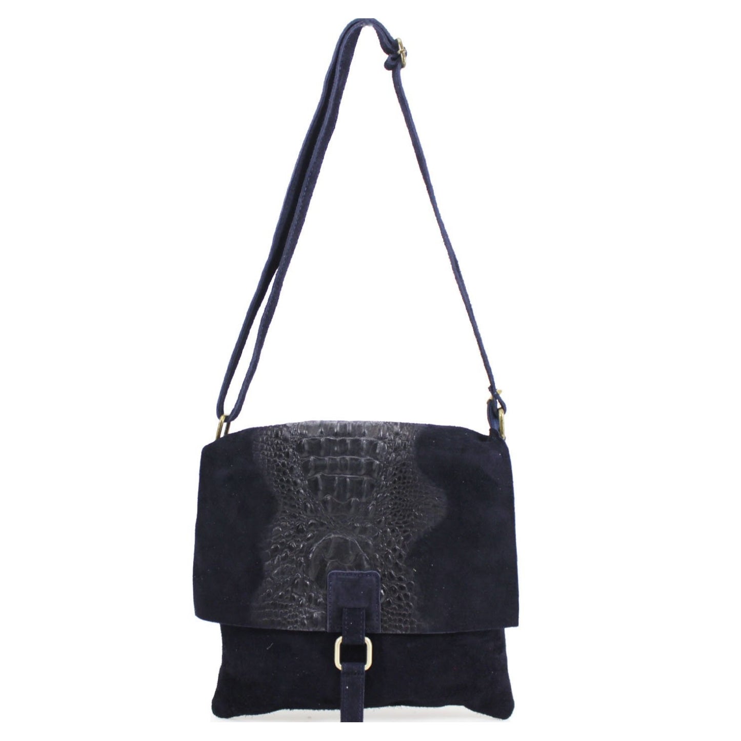Donna Suede Crossbody Bag