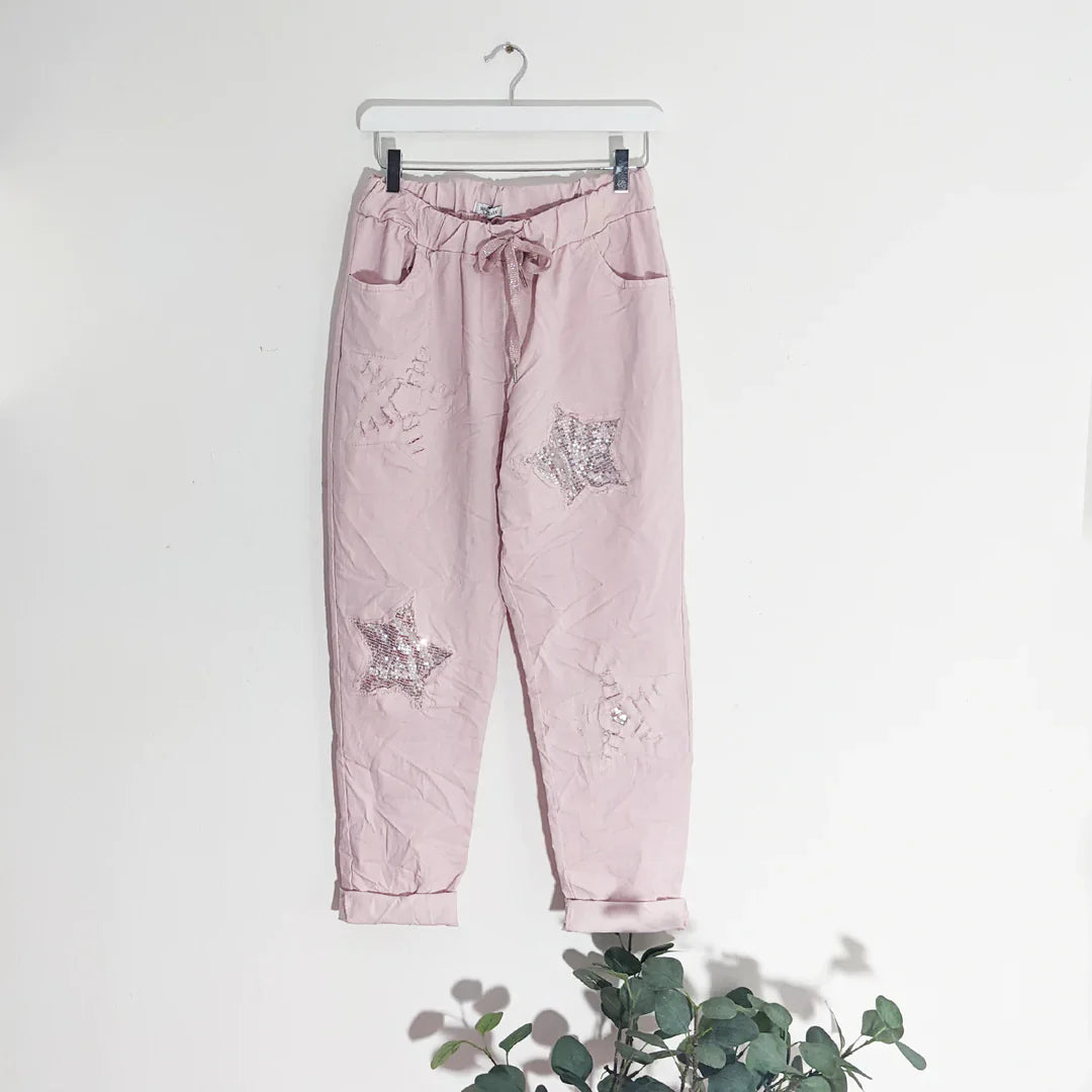 Magic Sequin Star Rip Trouser