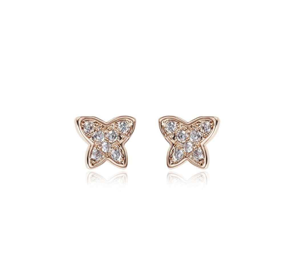 Star Diamante Stud Earrings - Suitable for smaller ears due to their size.