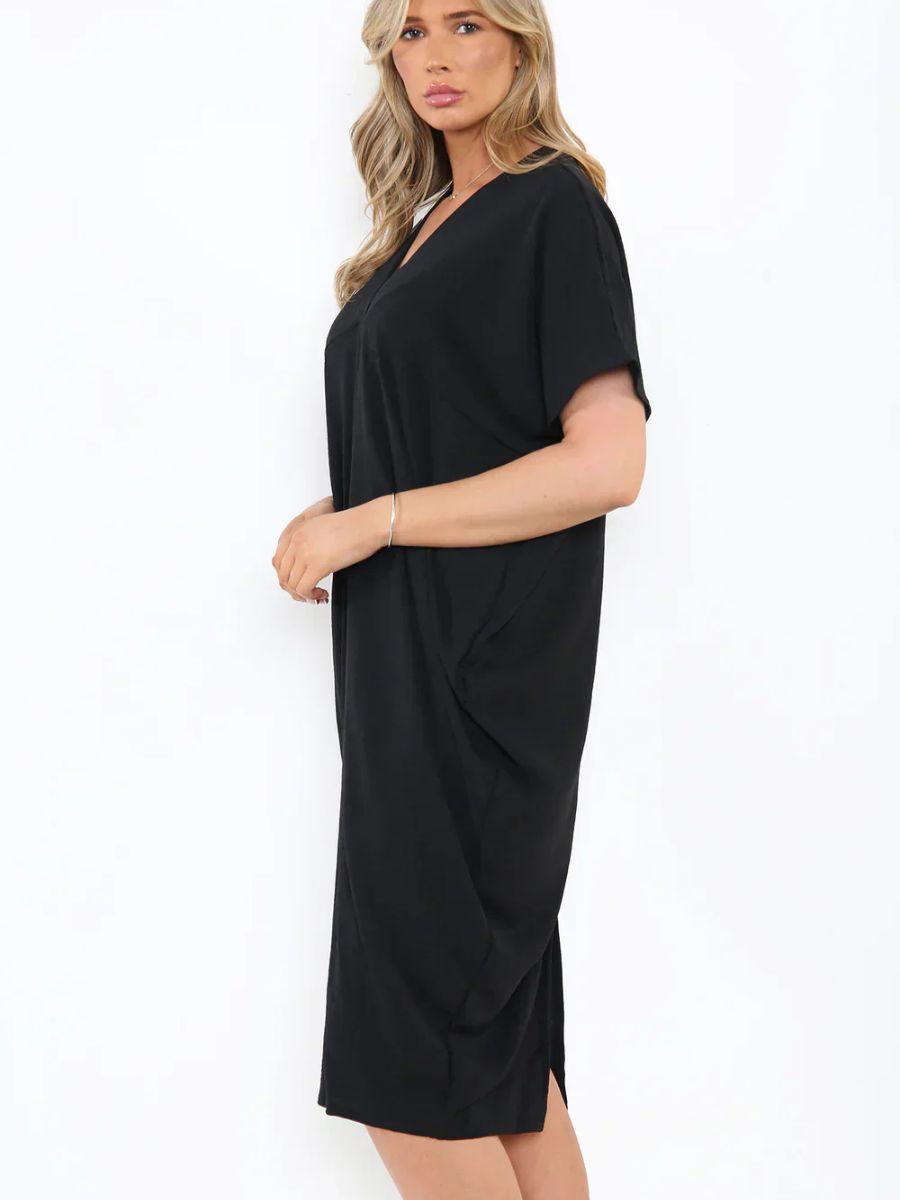 V Neck Tunic Dress