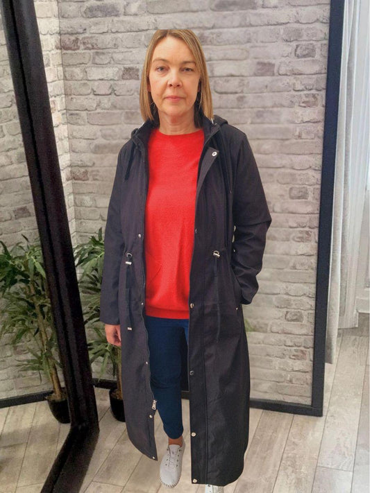 Extra Long Hooded Coat