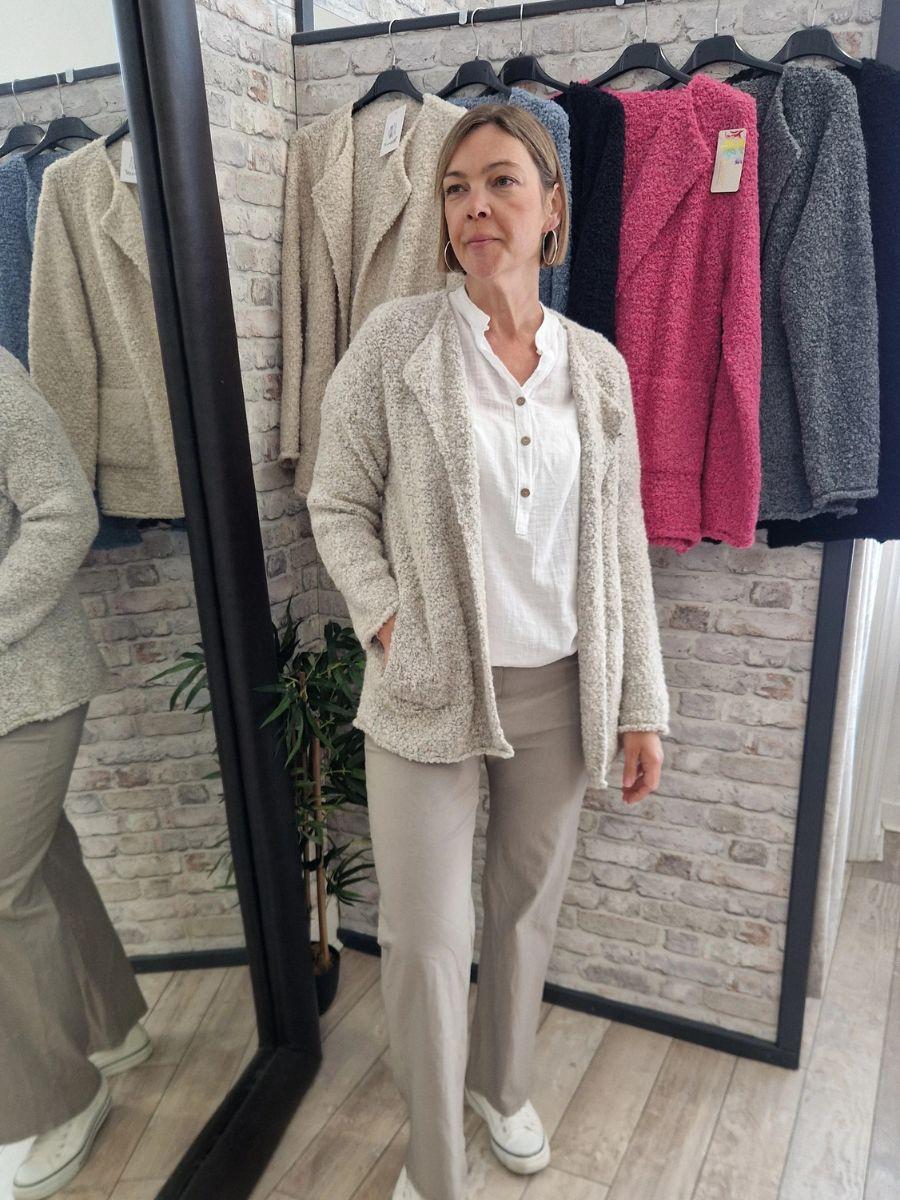 Boucle Jacket beige