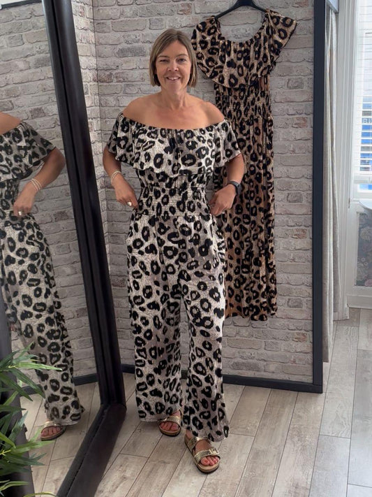 Leopard Print Jumpsuit
