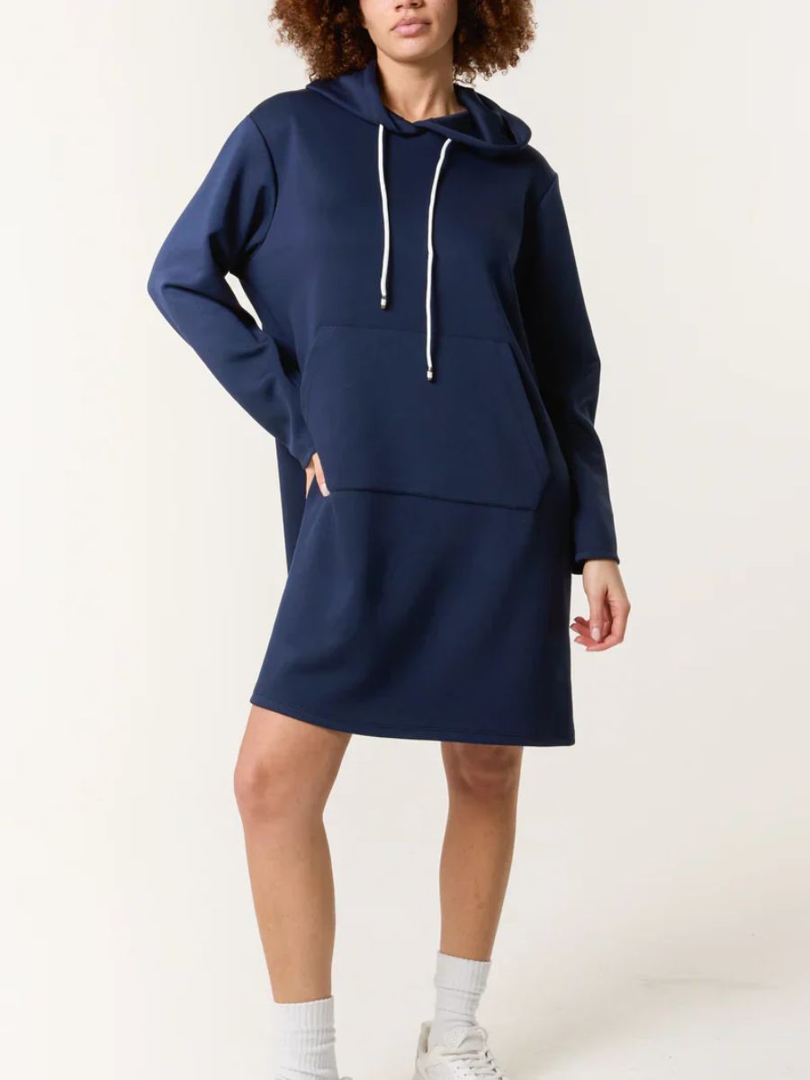 Soft Touch Hooded Sweatshirt Dress