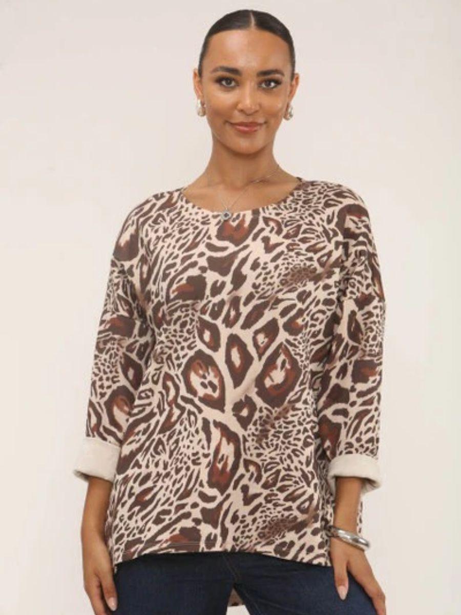 Leopard Print Soft Touch Sweatshirt