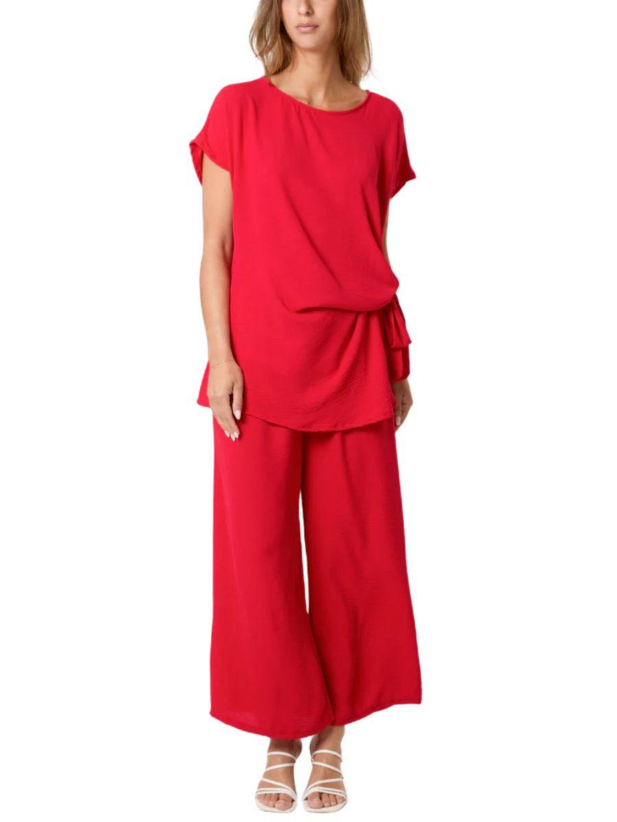 Plain Tie Side Trouser Co-Ord