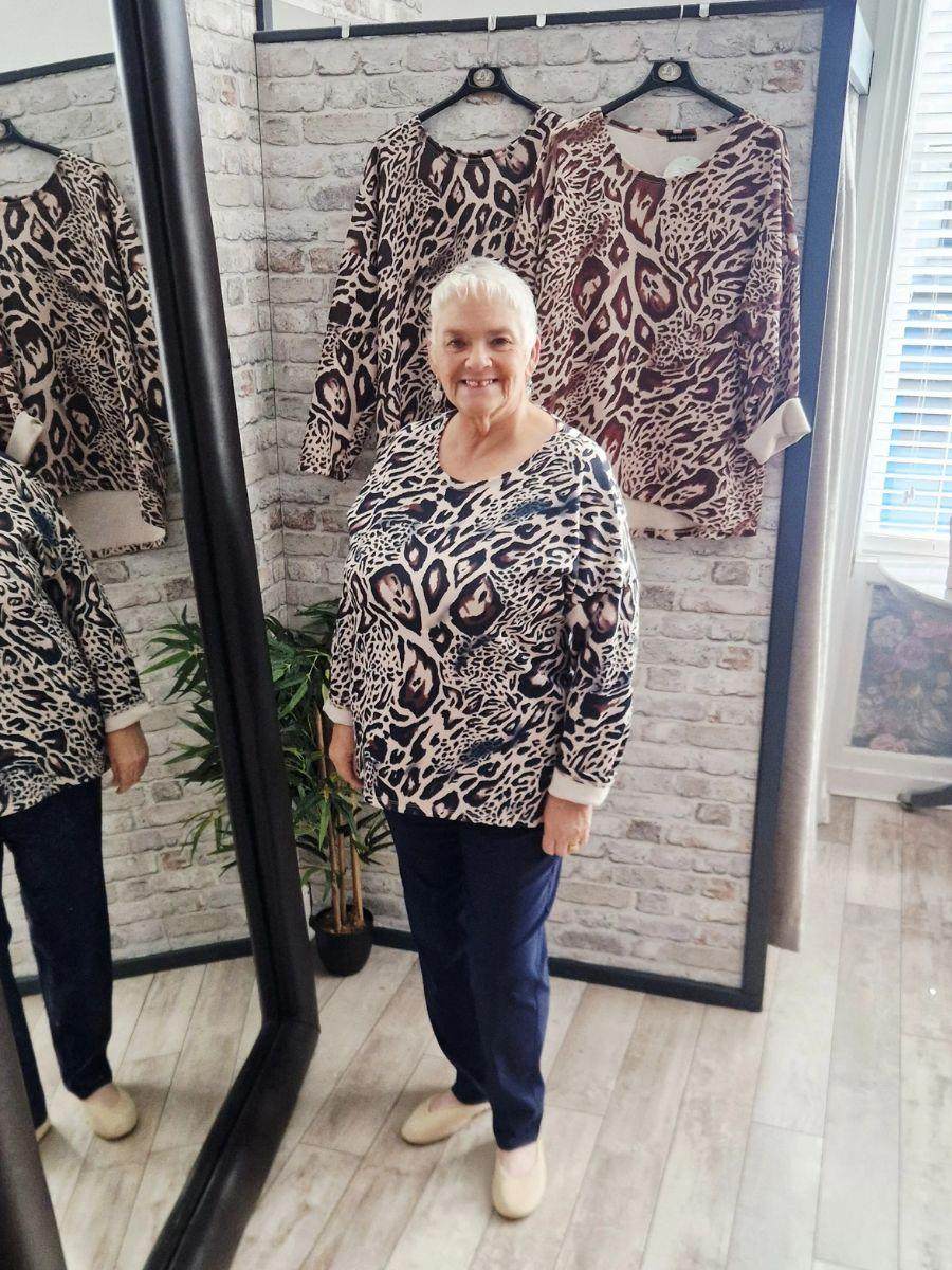 Leopard Print Soft Touch Sweatshirt