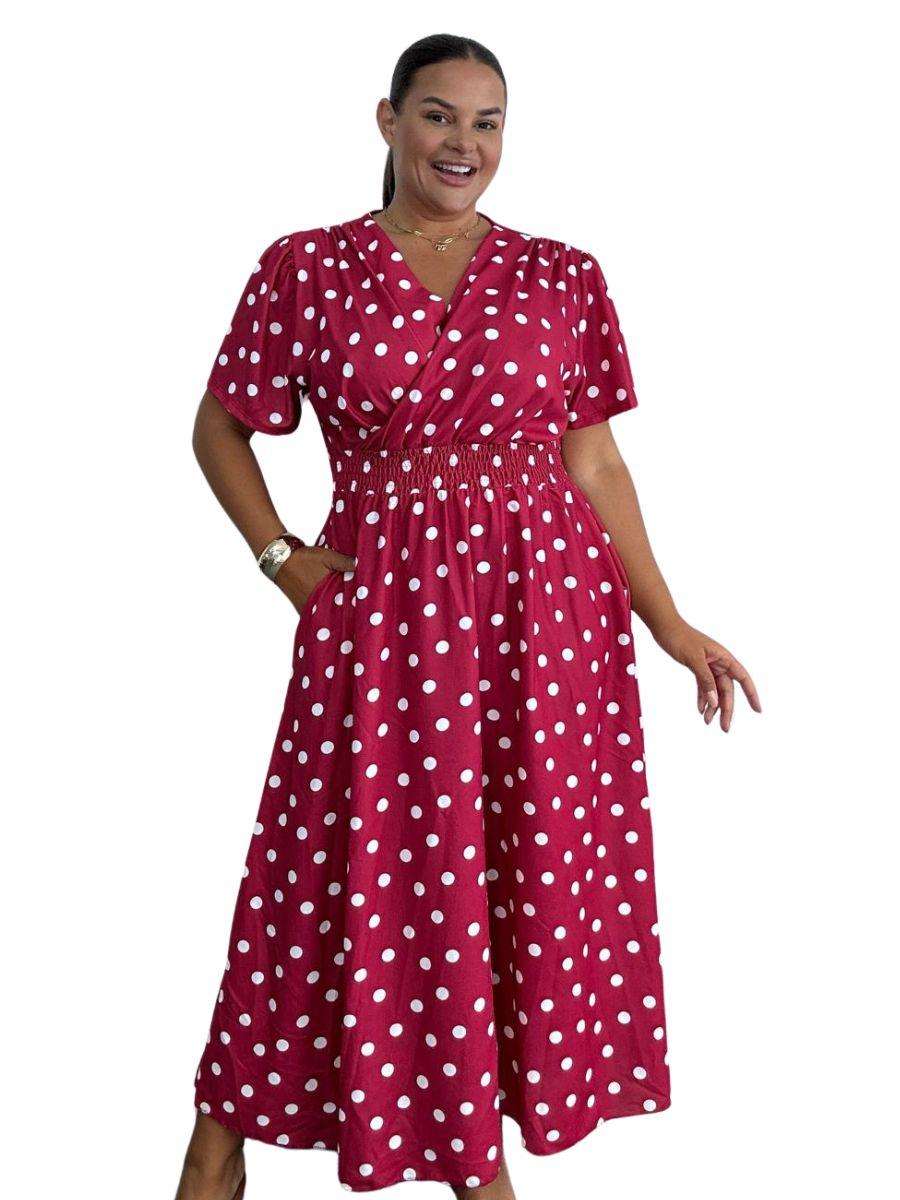 Polka Dot Wrap Dress