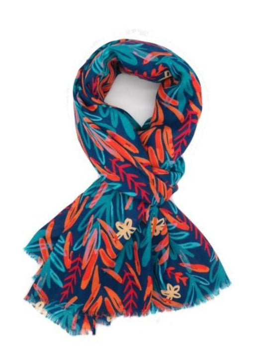 Waterfall Leaves Scarf