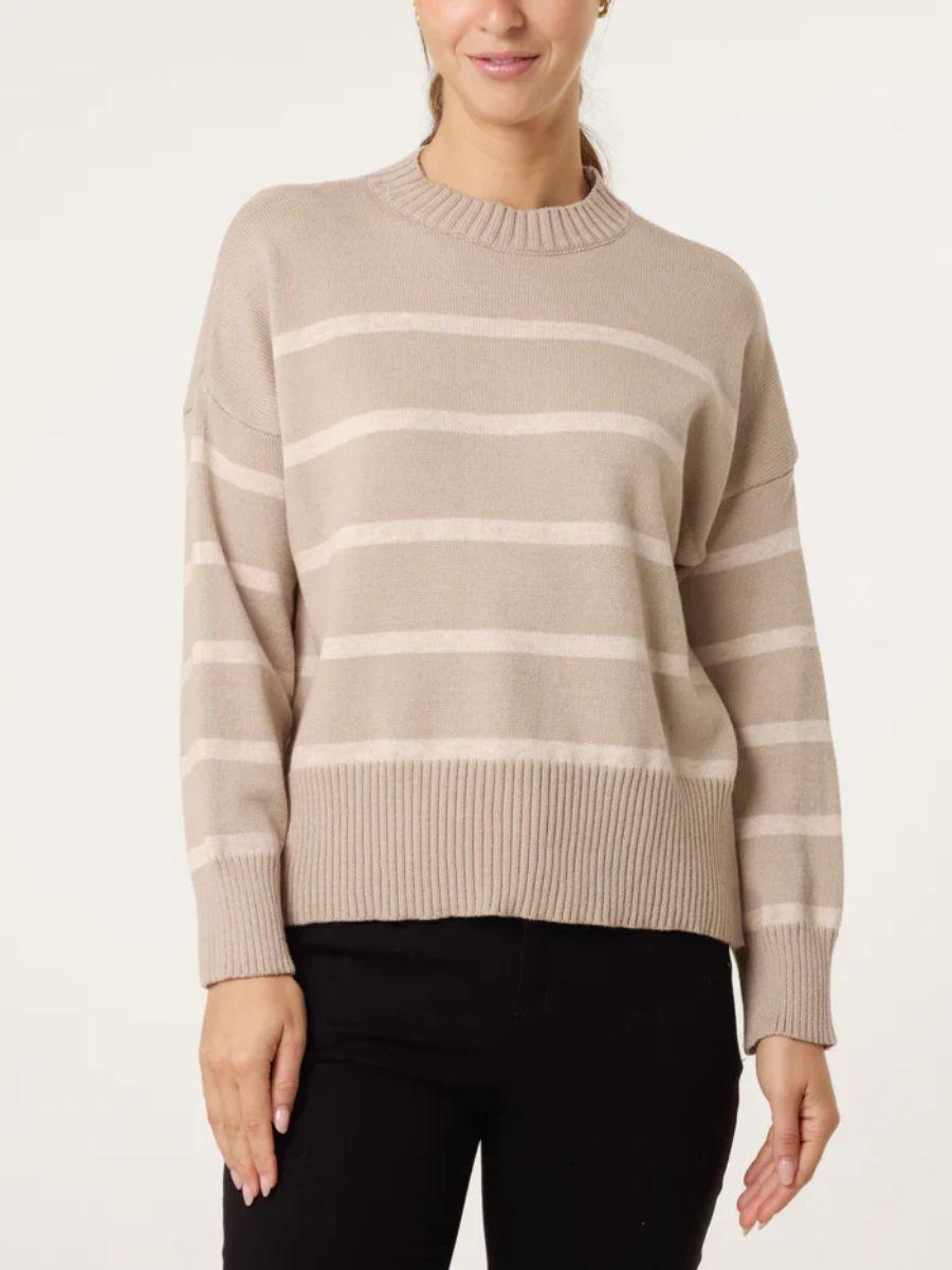 Round Neck Stripe Jumper