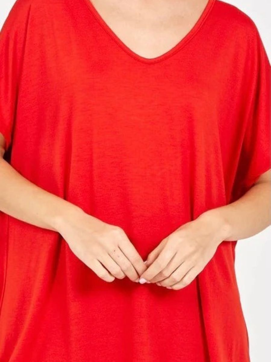 Soft VNeck Plain T-Shirt