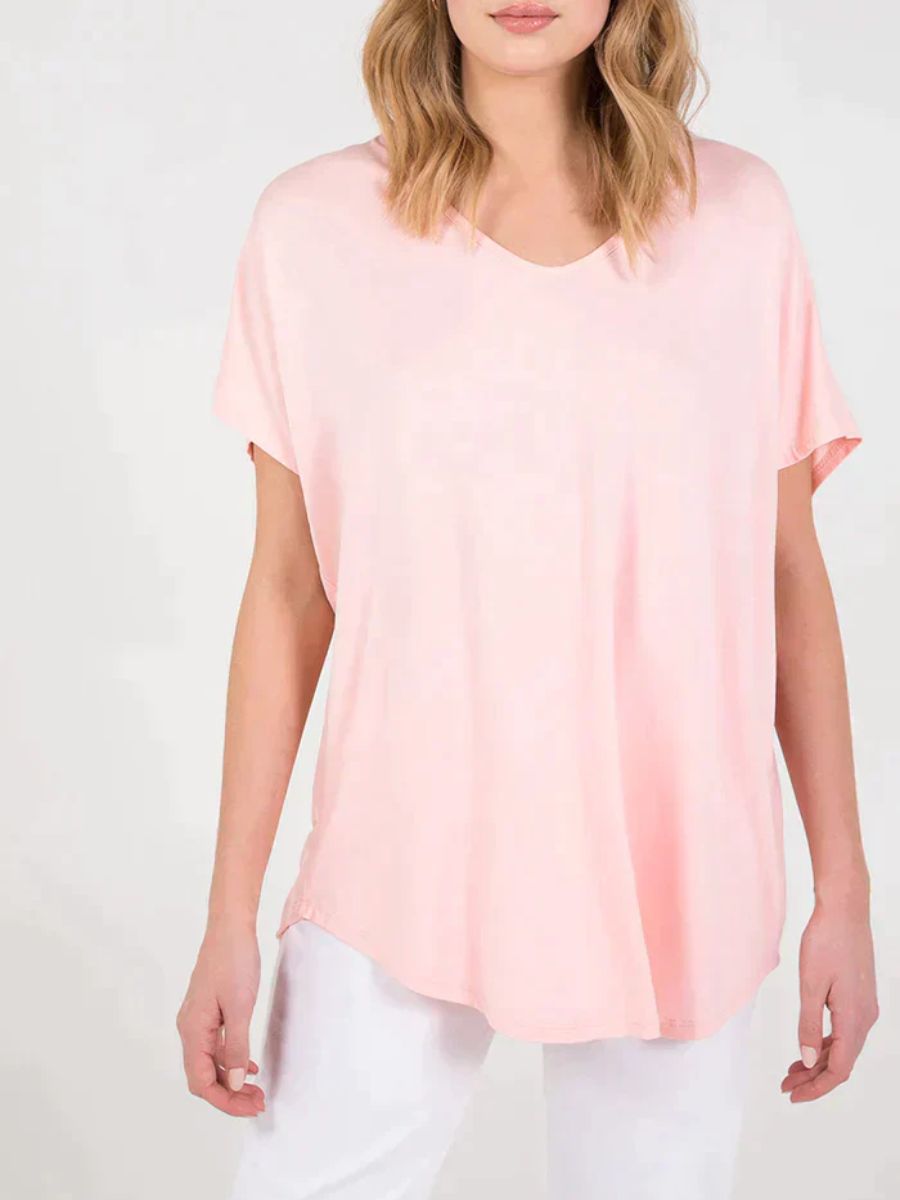 Soft VNeck Plain T-Shirt