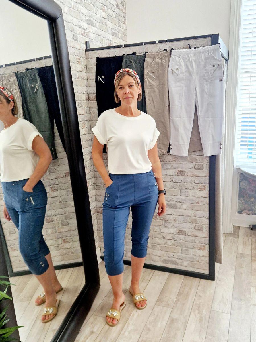 Cropped Stretch Trouser