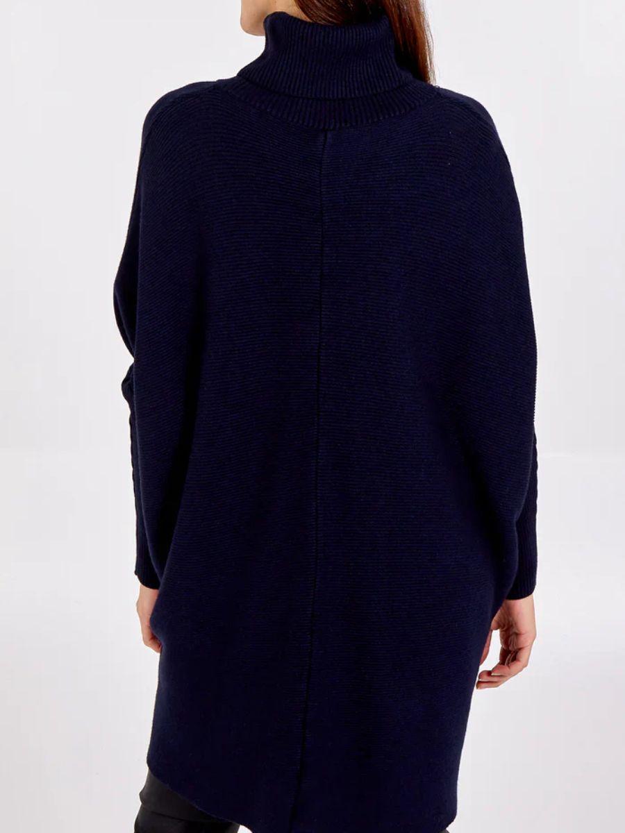 Roll Neck Tulip Hem Jumper Dress