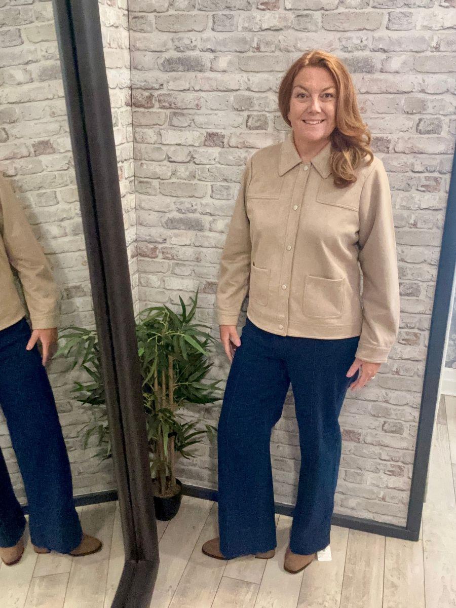 Faux Suede Jacket