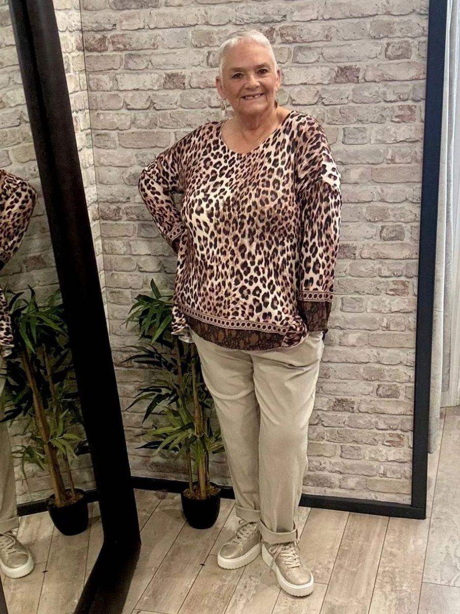 Soft Touch Leopard Print Top - Lightweight material