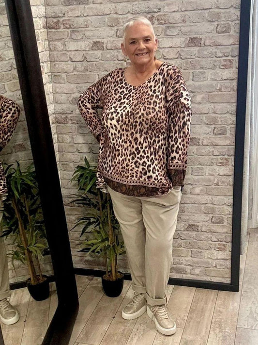 Soft Touch Leopard Print Top - Lightweight material