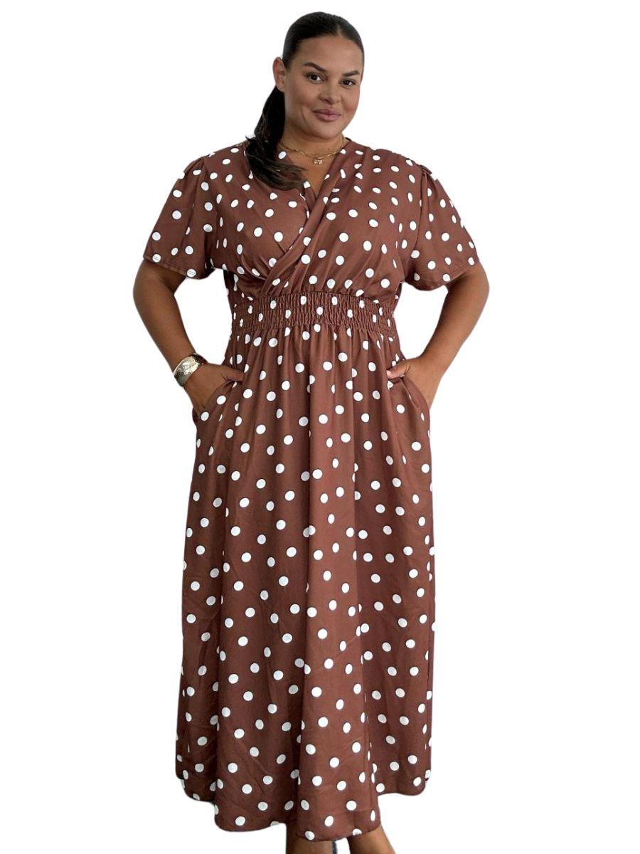 Polka Dot Wrap Dress